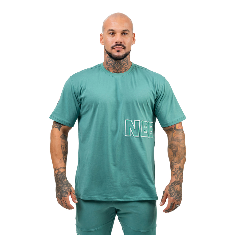 Tričko s krátkým rukávem Nebbia Dedication 709 Green - XXL