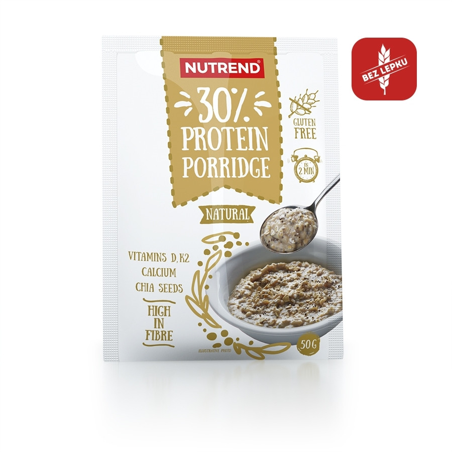 Proteinová ovesná kaše Nutrend Protein Porridge 1x50g natural