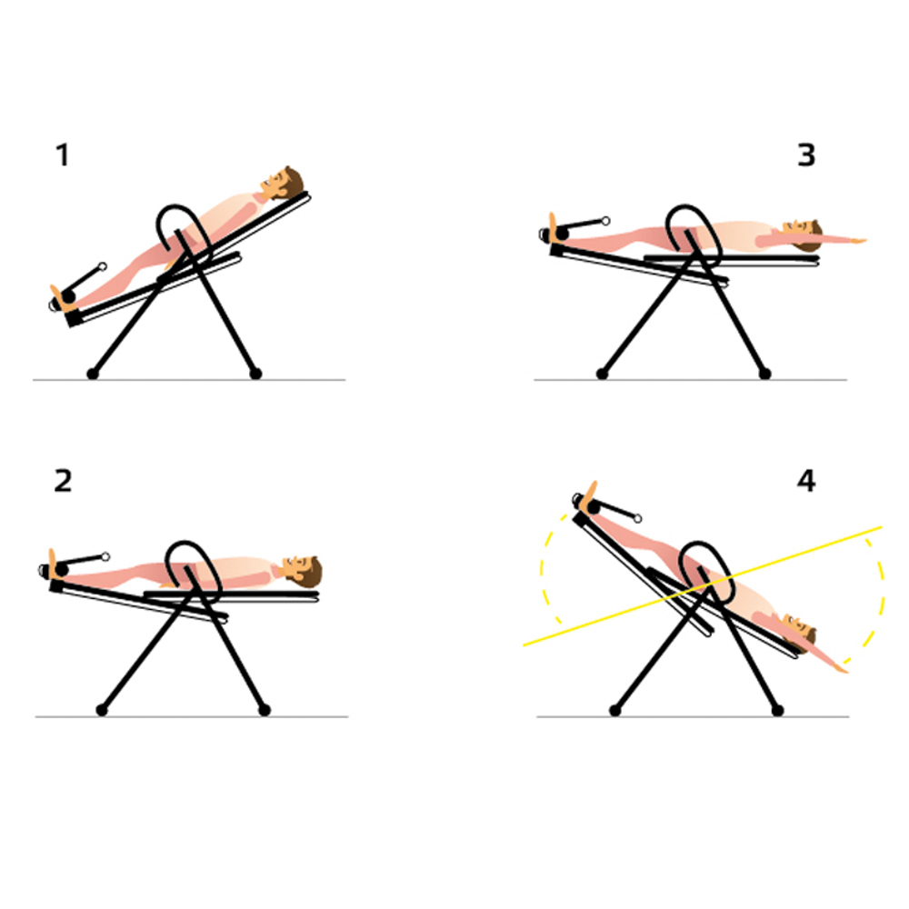 Autotrakční lehátko inSPORTline Verge černo-červená - Obrázek 6