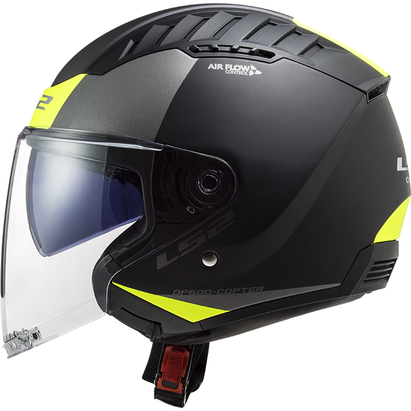 Moto přilba LS2 OF600 Copter Urbane Matt Black H-V Yellow XS (53-54) (obrázek 8)