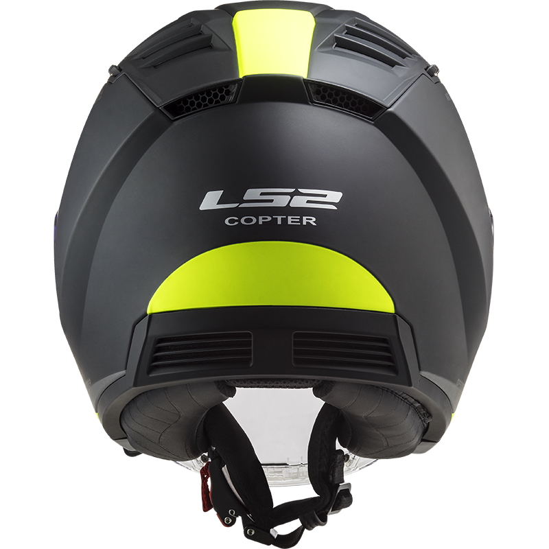 Moto přilba LS2 OF600 Copter Urbane Matt Black H-V Yellow XS (53-54) (obrázek 10)