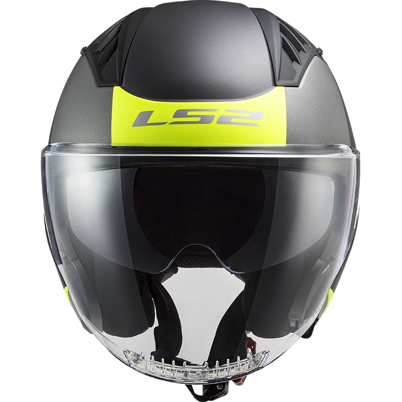Moto přilba LS2 OF600 Copter Urbane Matt Black H-V Yellow XS (53-54) (obrázek 11)