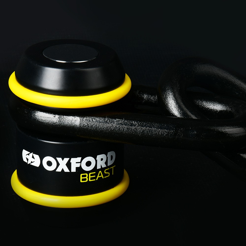 Zámek na motocykl Oxford Beast Lock černá/žlutá (obrázek 5)