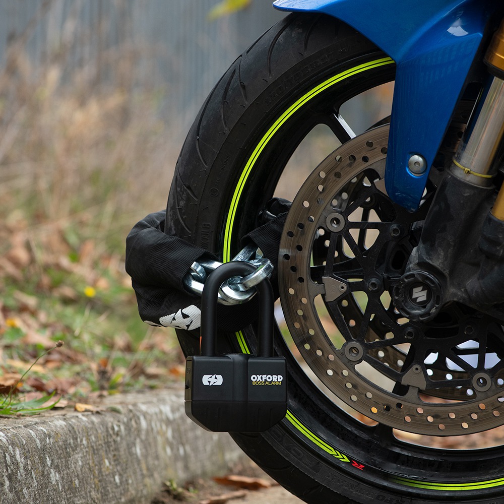 Řetězový zámek Oxford Big Boss Alarm 120 cm - Obrázek 6