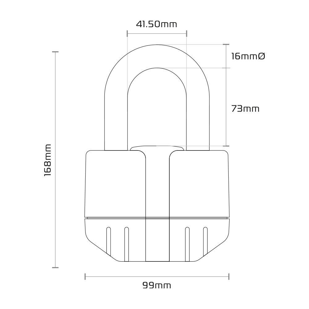 Řetězový zámek Oxford Big Boss Alarm 200 cm (obrázek 7)