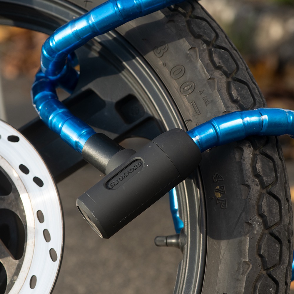 Zámek na motocykl Oxford Barrier 1,4 m modrý (obrázek 6)