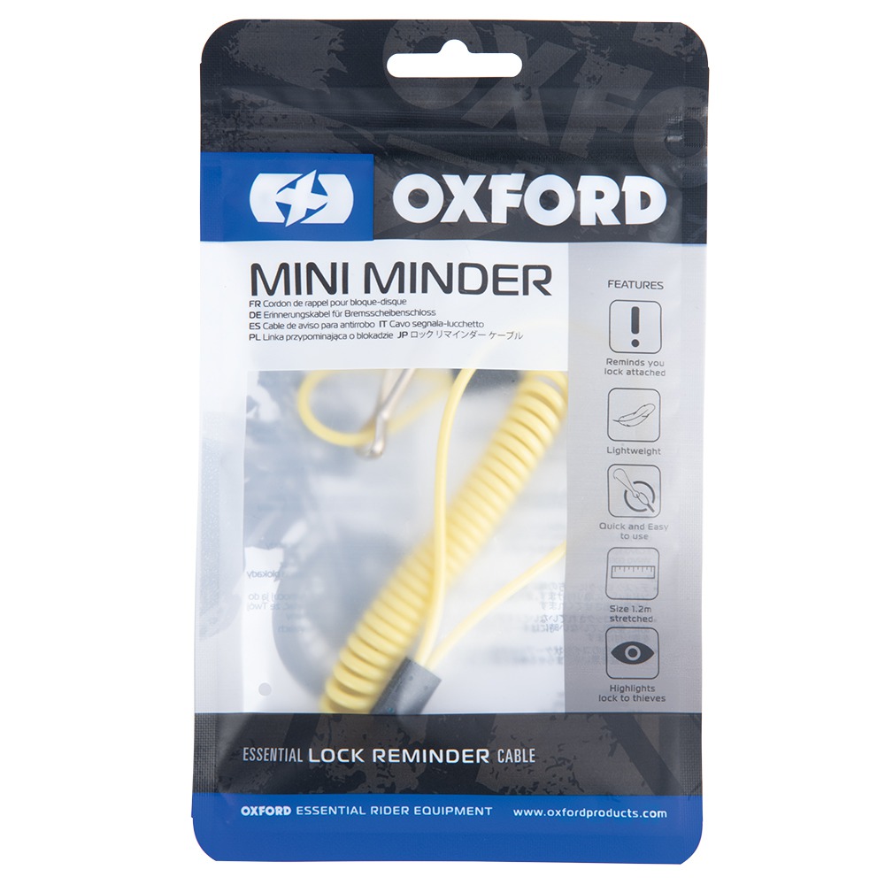 Připomínač kotoučového zámku Oxford Mini Minder Cable 2,5 mm/1,2 m - Obrázek 3