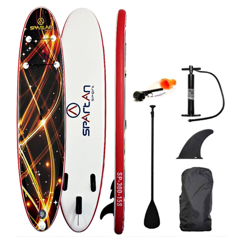 Paddleboard s příslušenstvím Spartan SUP 10′ Brown-Red