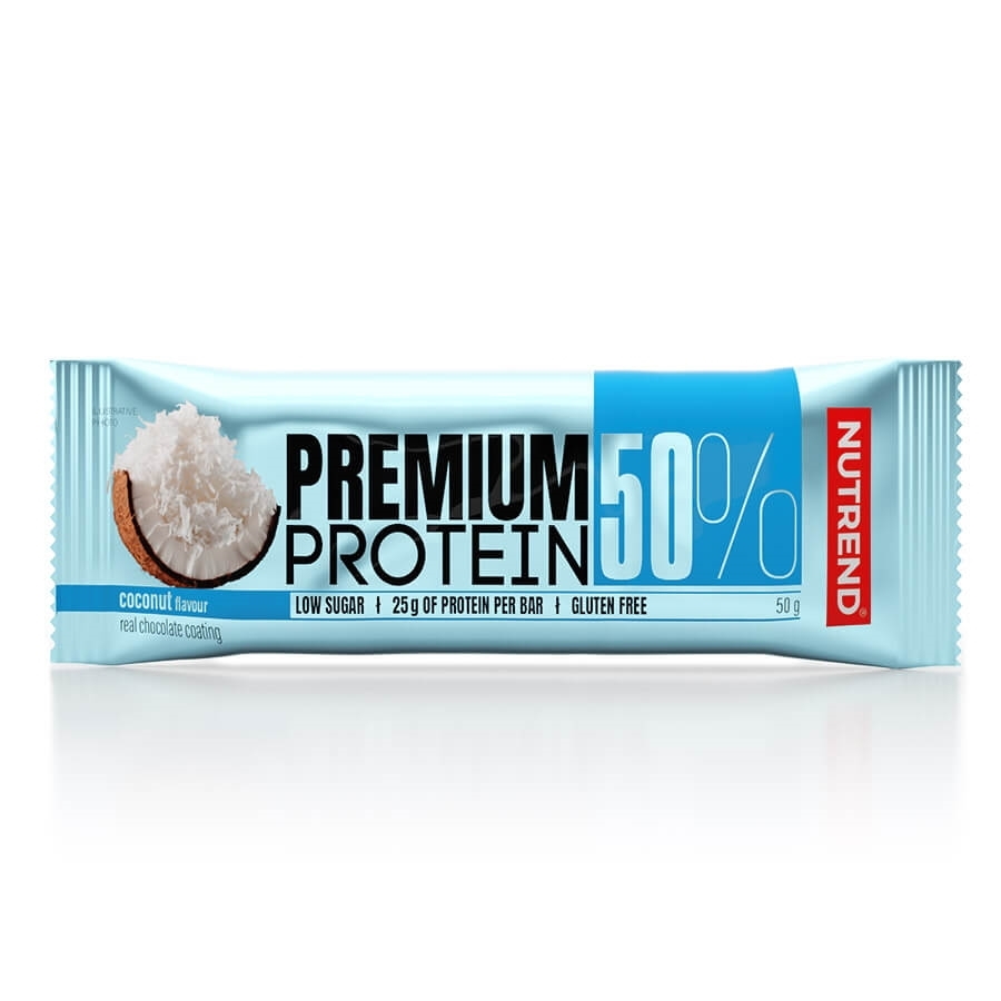 Proteinová tyčinka Nutrend Premium Protein 50% Bar 50g kokos