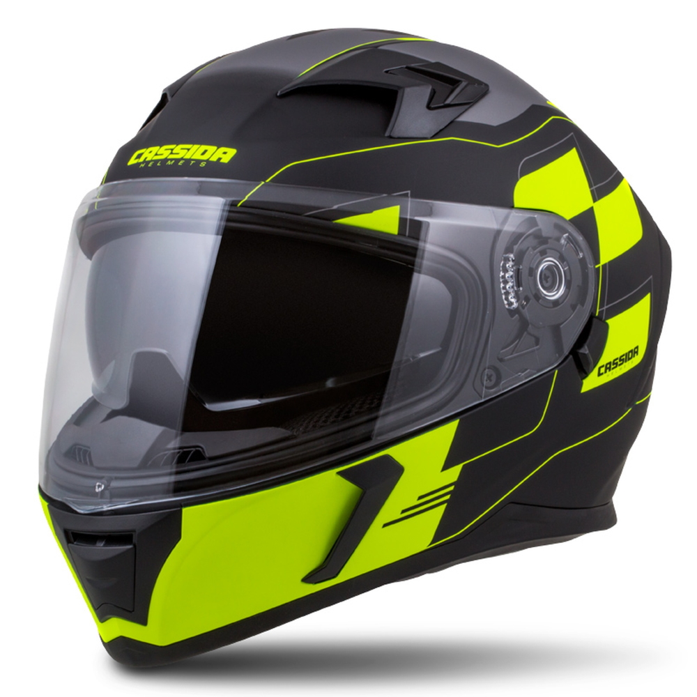 Moto přilba Cassida Integral 3.0 RoxoR černá matná/žlutá fluo/šedá - XXL (63-64)