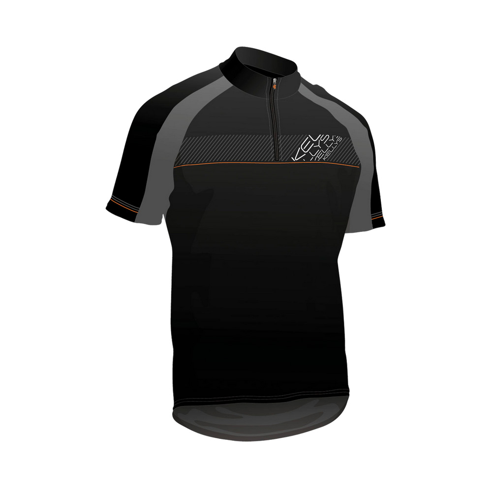 Cyklistický dres Kellys Pro Sport 013 - krátký rukáv černo-oranžová - S