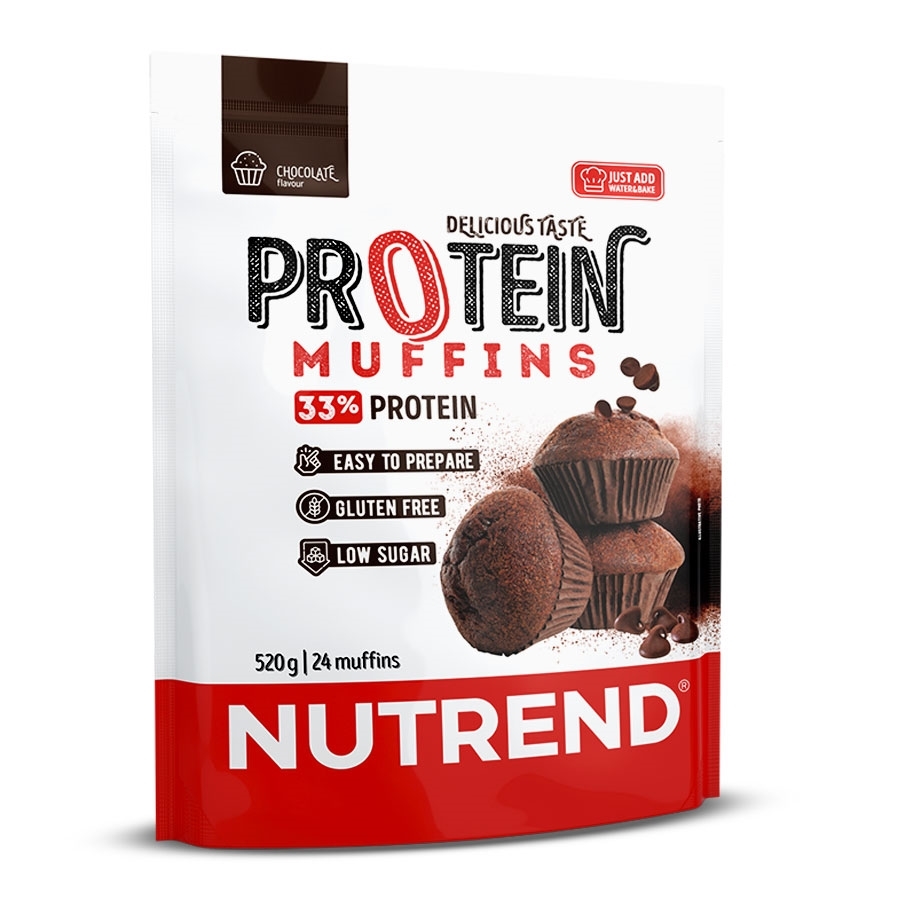 Směs pro přípravu muffinů Nutrend Protein Muffins 520g vanilka s malinami