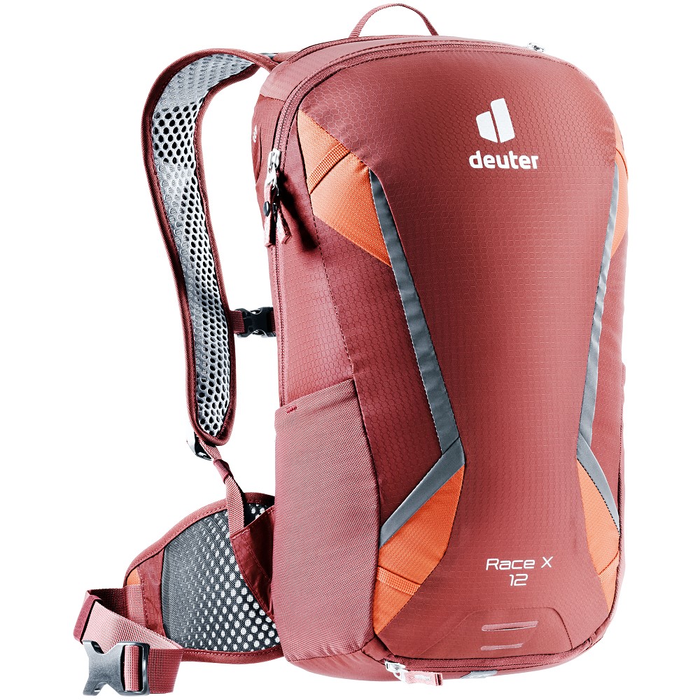 Cyklistický batoh Deuter Race X  redwood-paprika - redwood, paprika