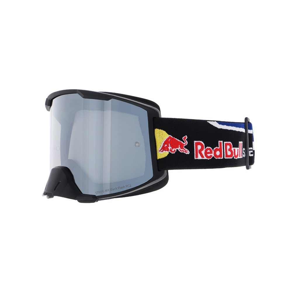 Motokrosové brýle RedBull Spect Strive, černé matné, plexi stříbrné zrcadlové - Obrázek 3