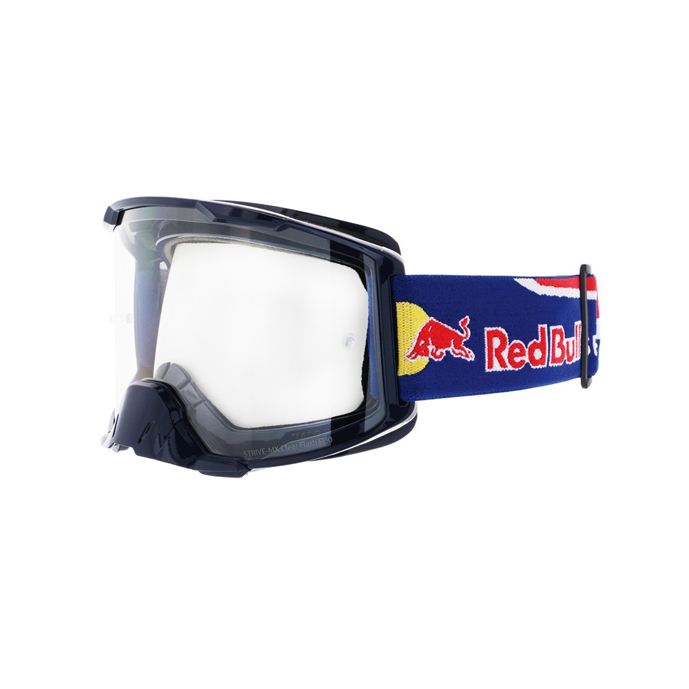 Motokrosové brýle RedBull Spect Strive tmavě modré matné, plexi čiré - Obrázek 3