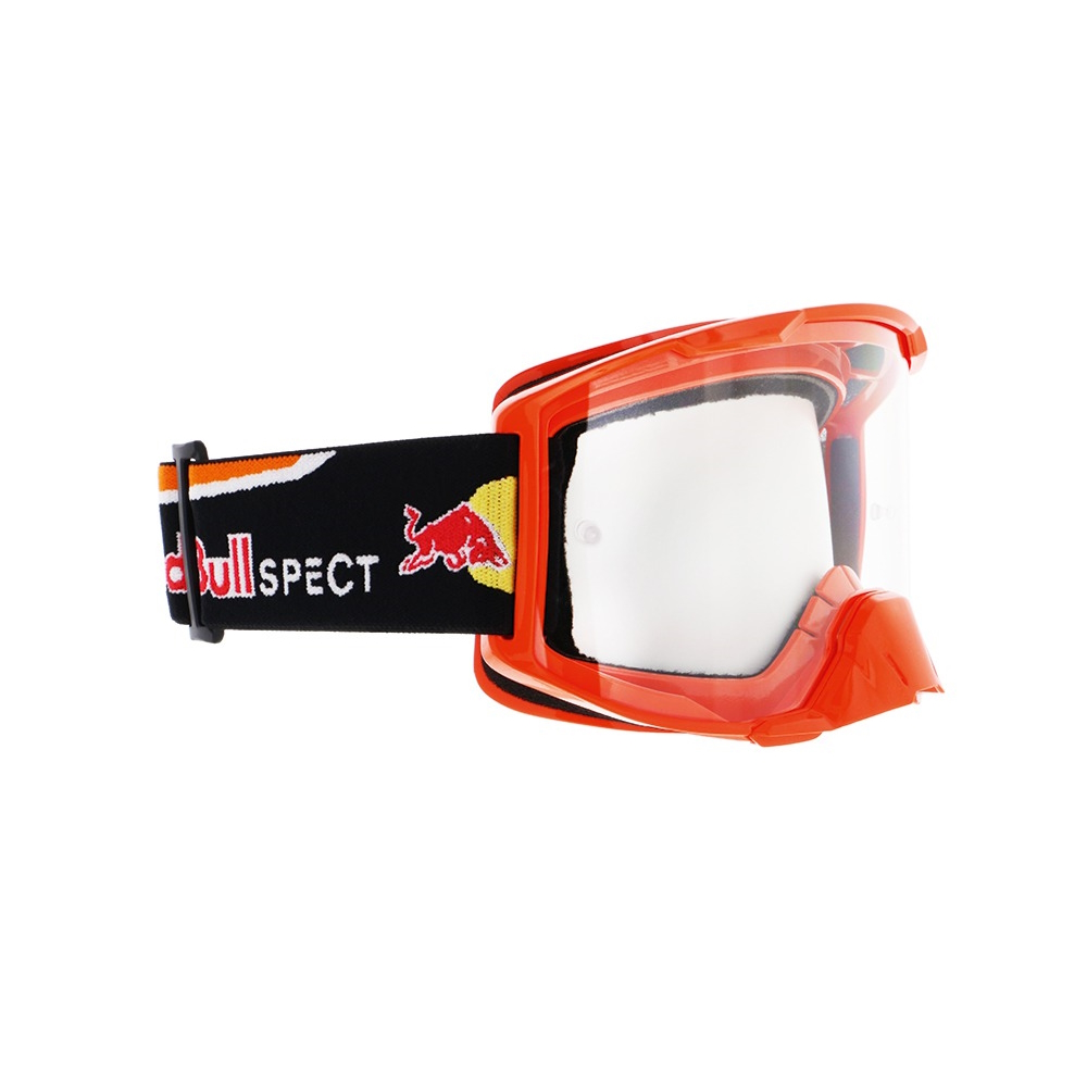 Motokrosové brýle RedBull Spect Strive, oranžové matné, plexi čiré