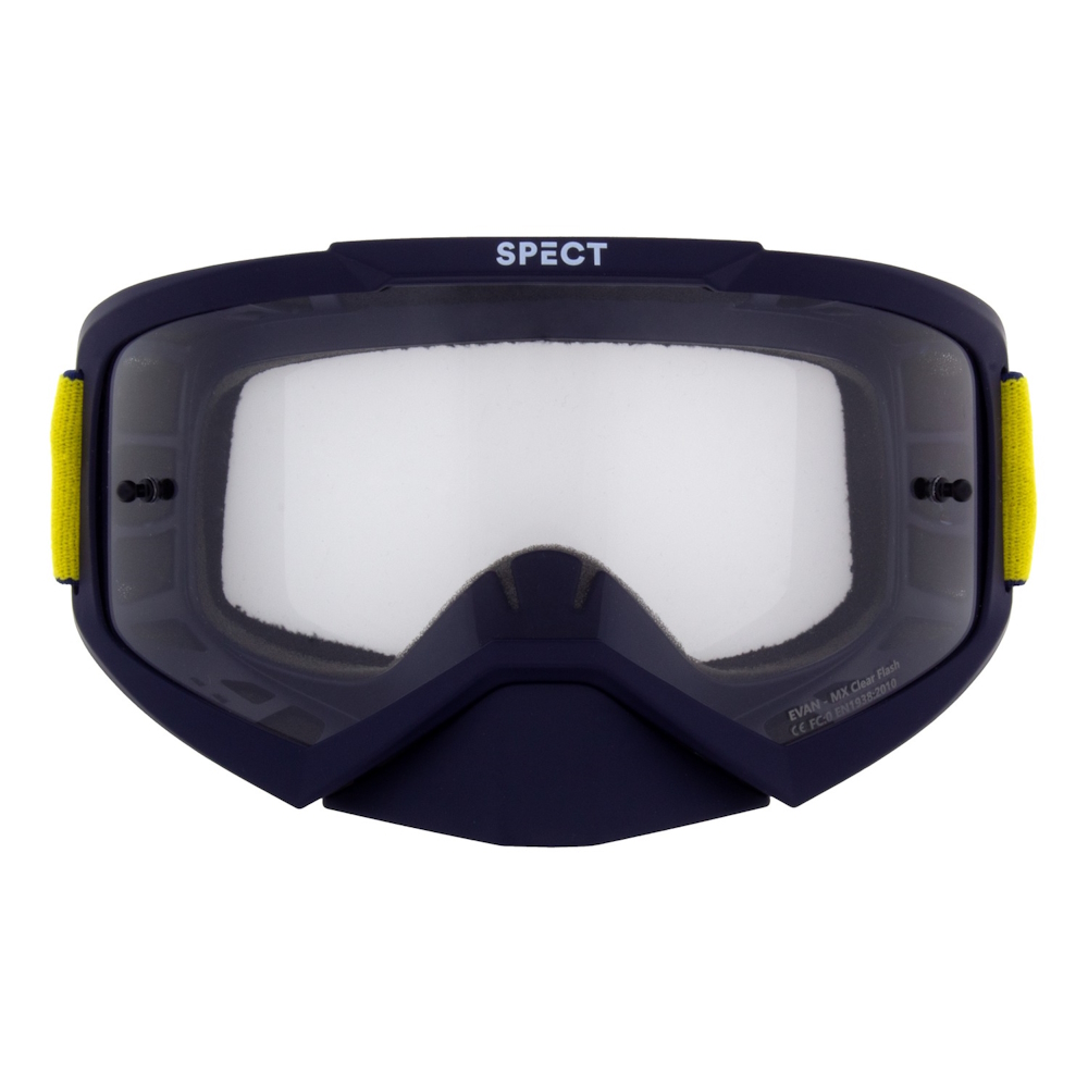 Motokrosové brýle RedBull Spect Evan, modré matné, plexi čiré (obrázek 3)