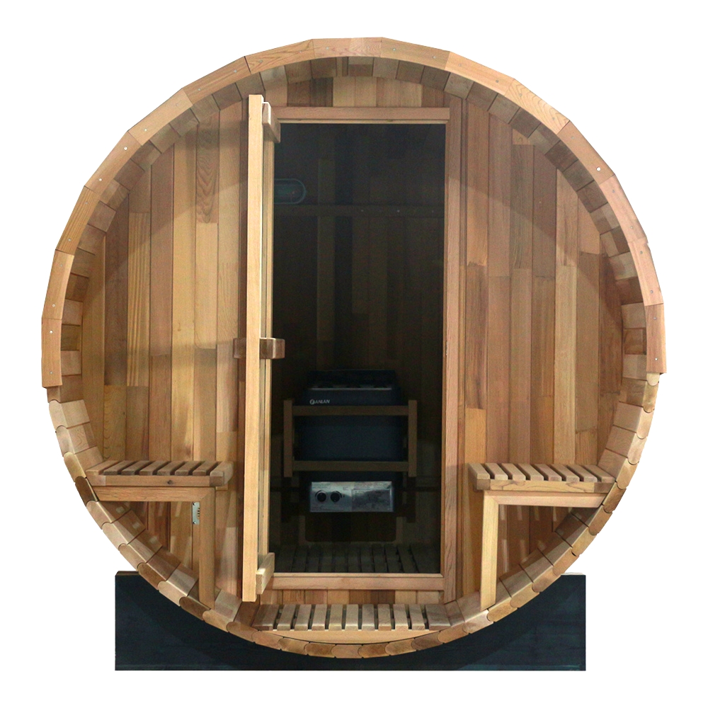 Finská sudová sauna inSPORTline Viduor 600 - cedrové dřevo s elektrickými 6 kW kamny (obrázek 4)