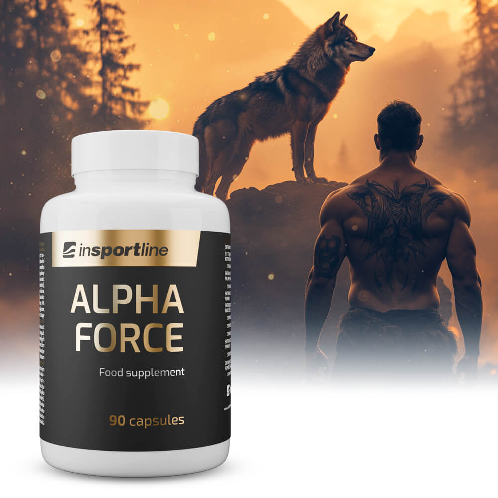 Stimulant inSPORTline AlphaForce, 90 kapslí, s extraktem z kotvičníku a dalších rostlin