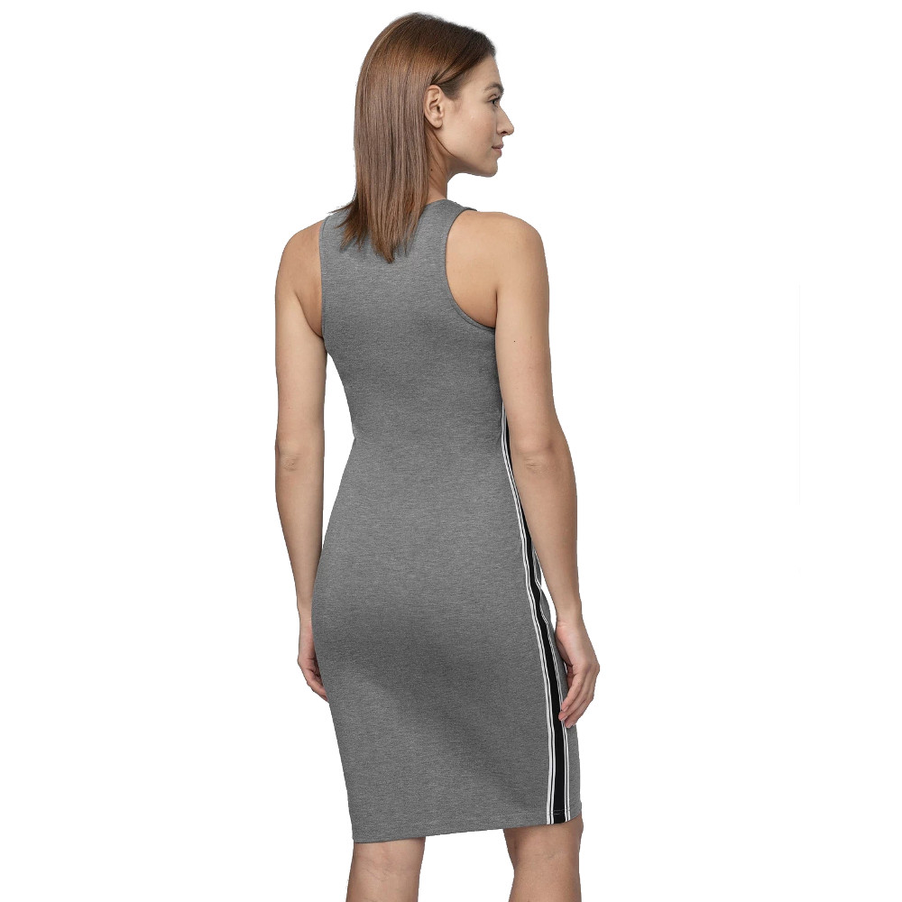 Pletené šaty 4F SUDD012 Middle Grey Melange S (obrázek 5)