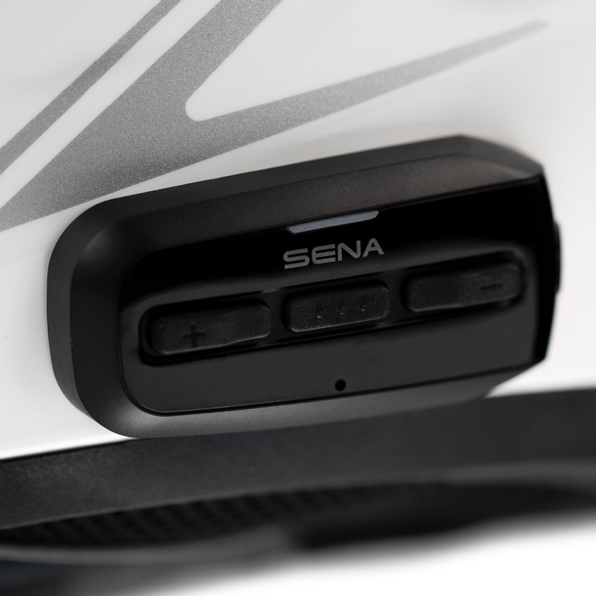 Moto přilba s headsetem SENA Outstar S lesklá bílá M (59-60) - Obrázek 3