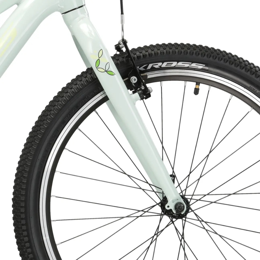 Odlehčené juniorské dívčí kolo Kross LEA JR 1.0 24" Gen 006 • 130-150 cm • 12 kg S (12", 130-150 cm) mátová/zelená/lesk (obrázek 7)