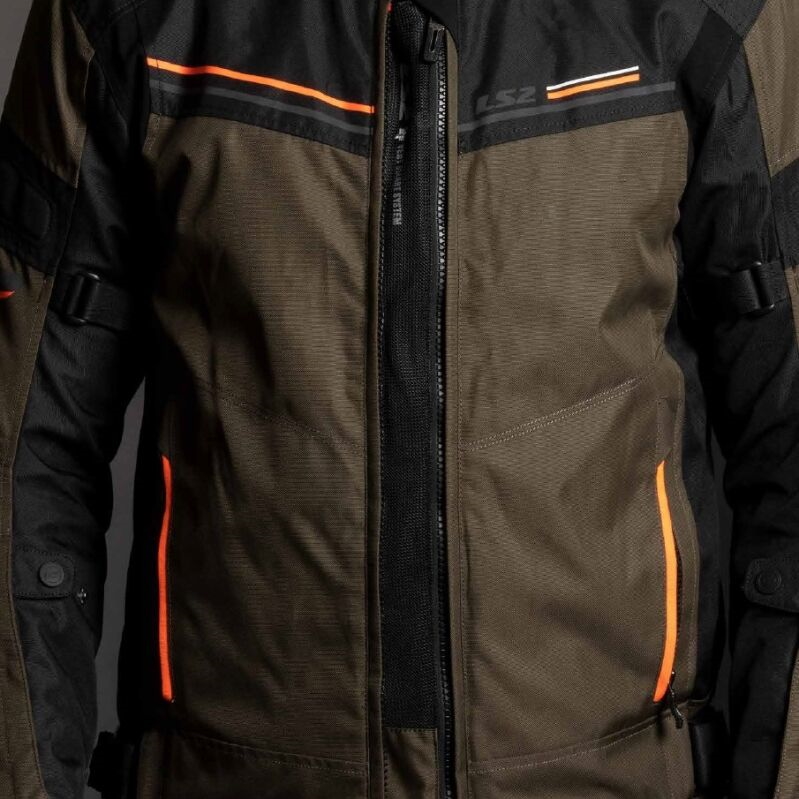 Pánská moto bunda LS2 Shadow Man Khaki Black khaki-černá L (obrázek 3)