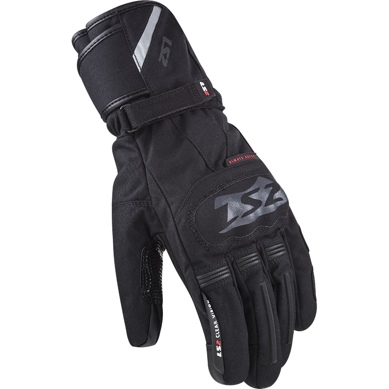 Moto rukavice LS2 Snow Black černá - XXL