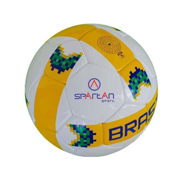 Fotbalový míč Spartan Brasil Cordlay  bílo-žlutá - bílo,žlutá