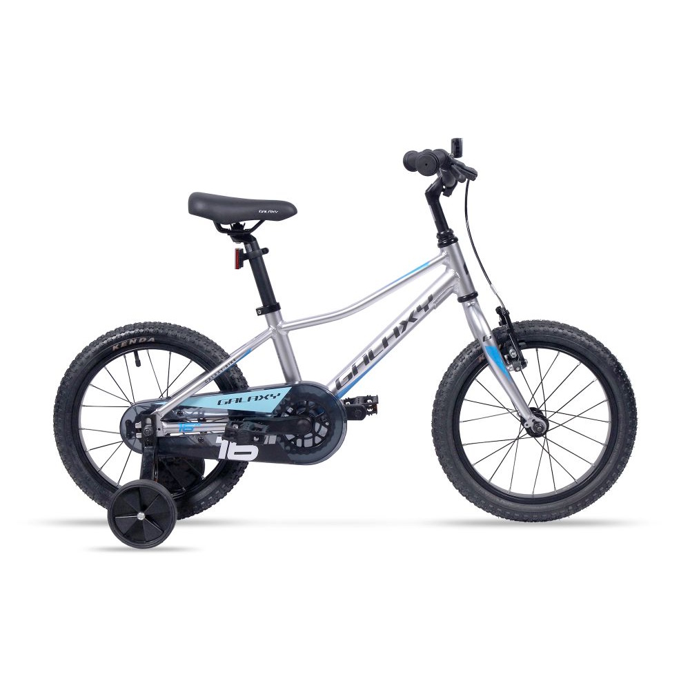 Dětské kolo Galaxy Sputnik 16" - model 2026 9" (100-125 cm) stříbrná