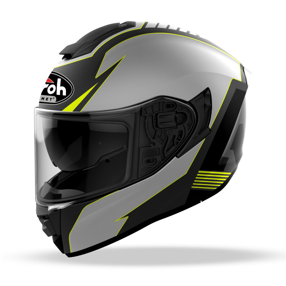 Moto přilba Airoh ST.501 Type fluo žlutá S (55-56)