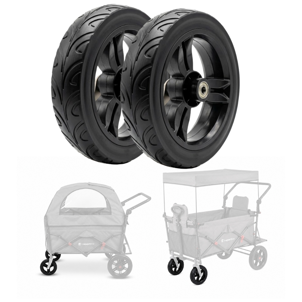 Náhradní přední kolečka pro přepravní vozíky StrollKidz a StrayPaws 4,5x19 cm (2 x 8“) 2ks