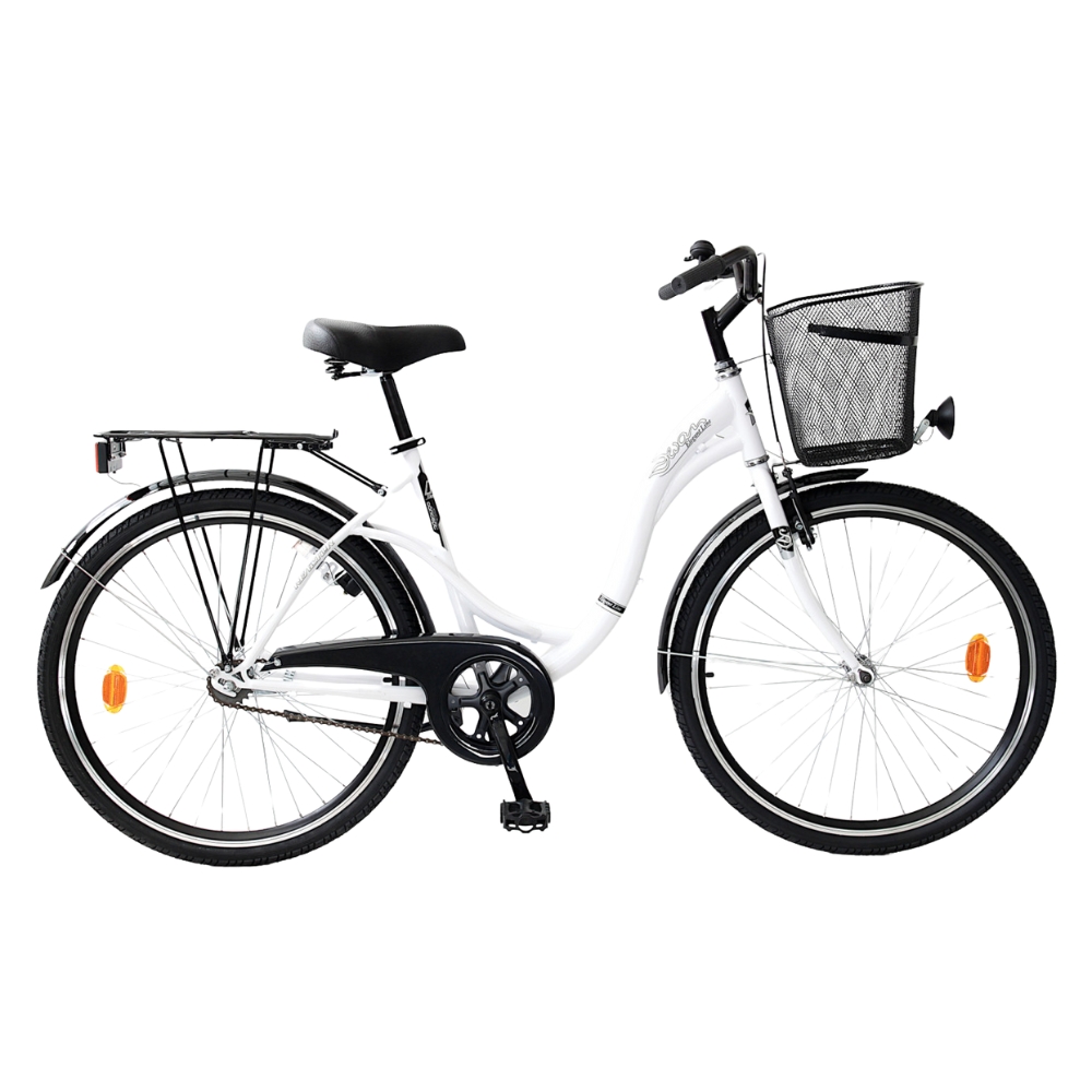 Městské kolo Reactor Swan 26" Coaster - model 2025 M (18", 165-175 cm) bílá