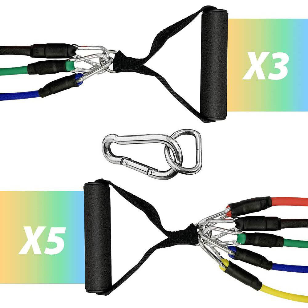 Nastavitelný gumový expandér inSPORTline Morpo Tubes 140 cm / 4,5-45 kg - Obrázek 6