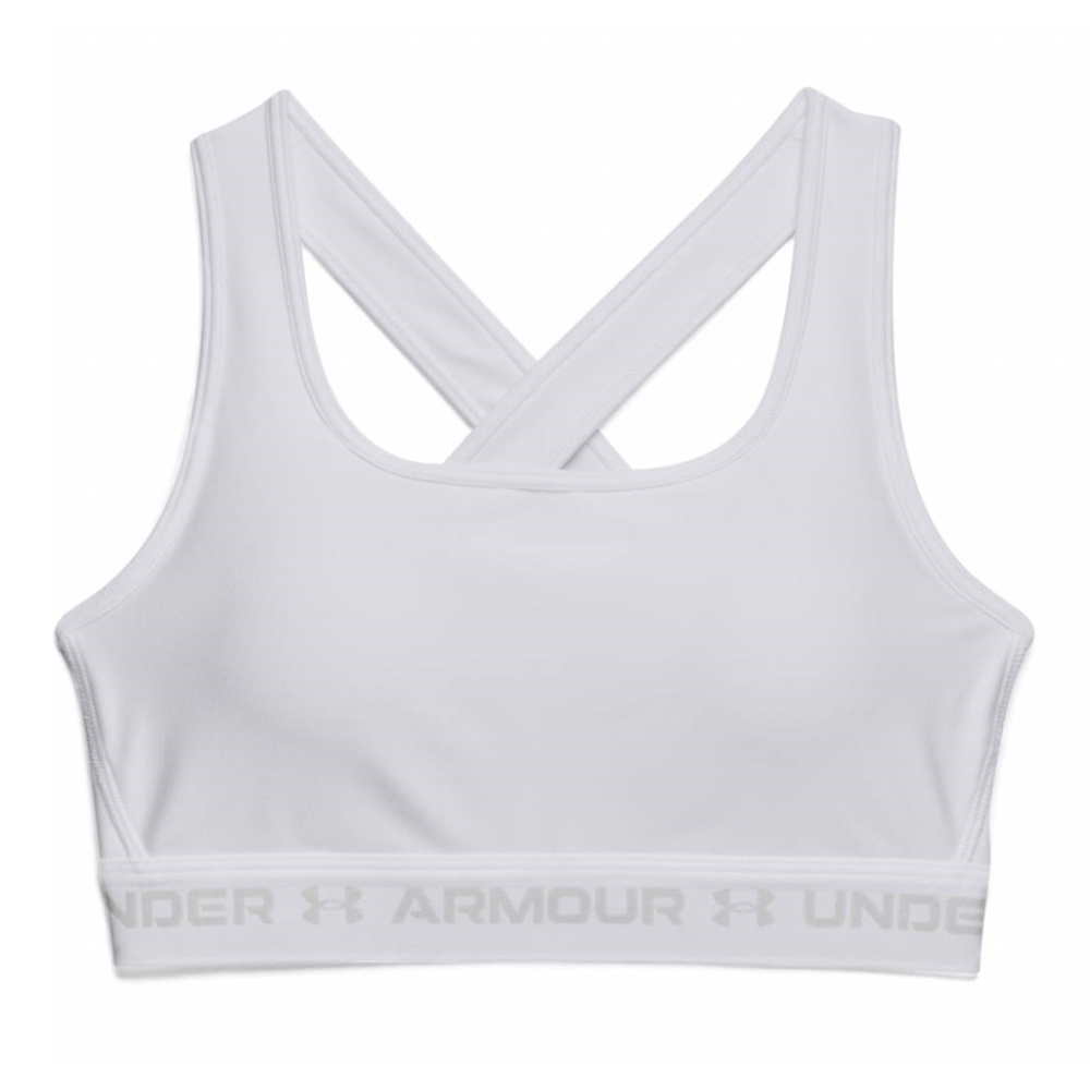 Dámská sportovní podprsenka Under Armour Crossback Mid Bra White