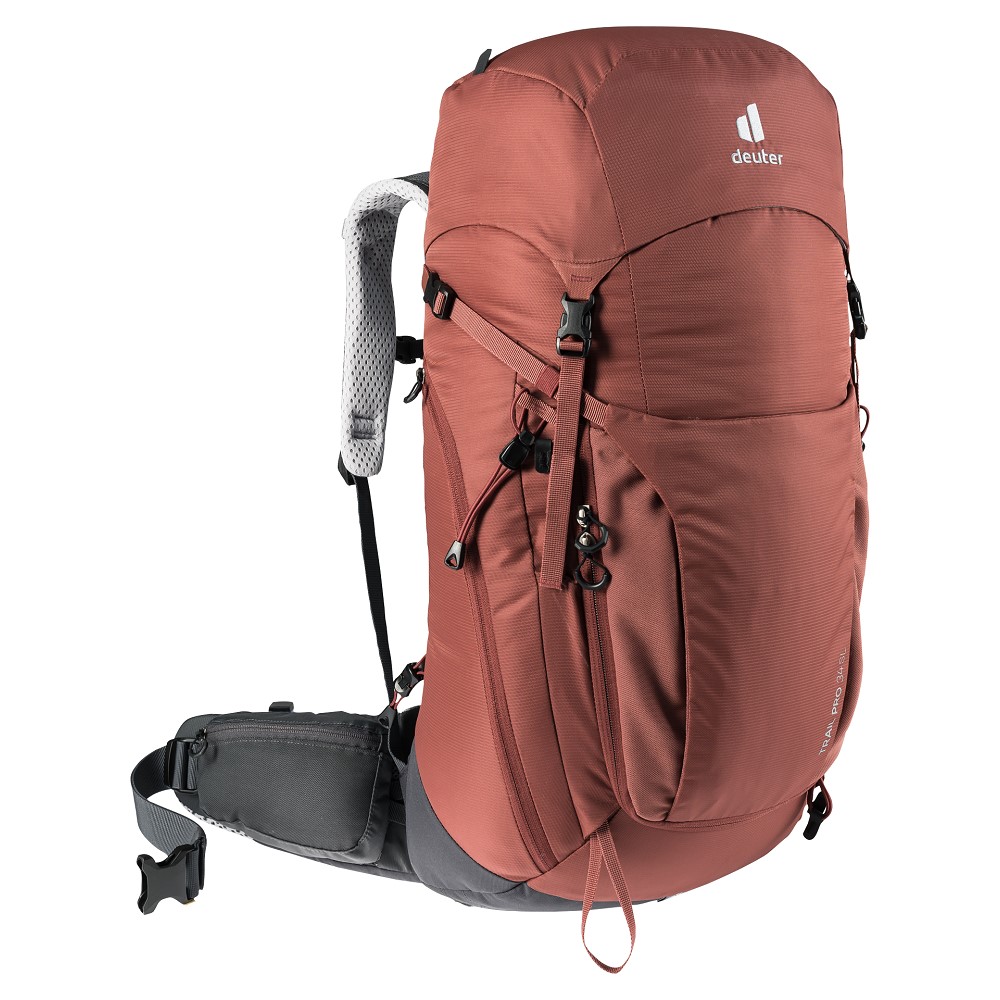 Levně Turistický batoh Deuter Trail Pro 34 SL redwood-graphite