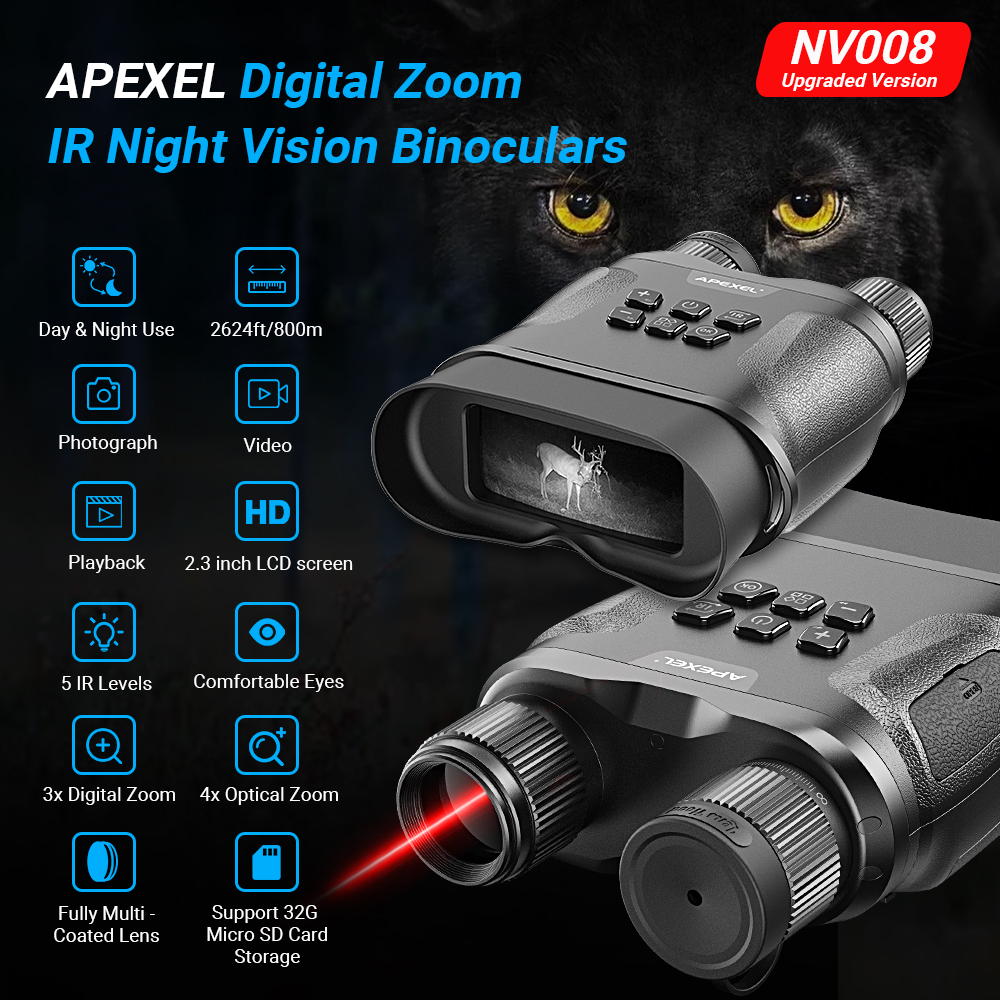 Dalekohled s nočním viděním Apexel NV008 (obrázek 5)
