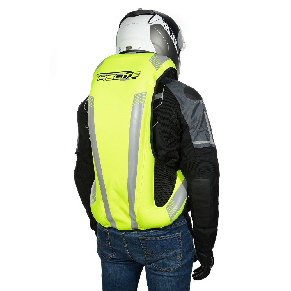 Airbagová vesta Helite Turtle 2 HiVis rozšířená, mechanická s trhačkou oranžová L (obrázek 8)