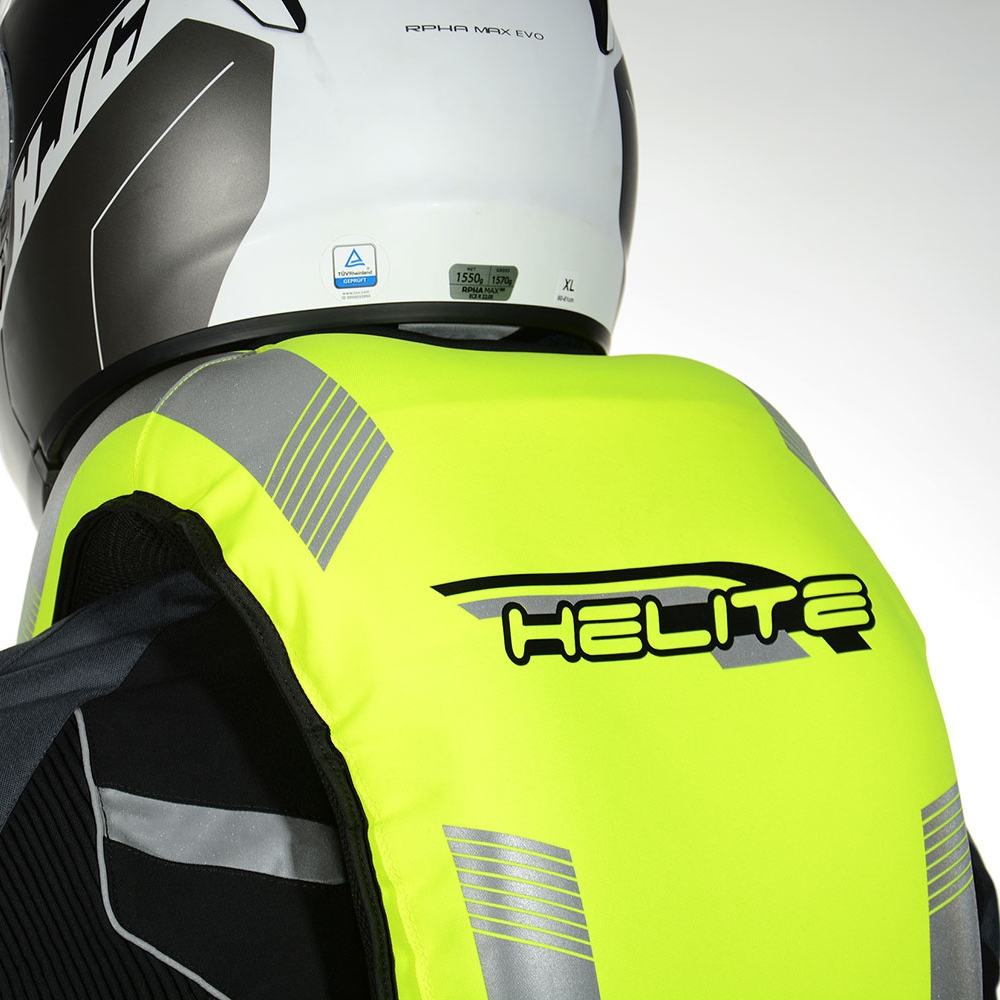 Airbagová vesta Helite Turtle 2 HiVis rozšířená, mechanická s trhačkou oranžová L (obrázek 11)