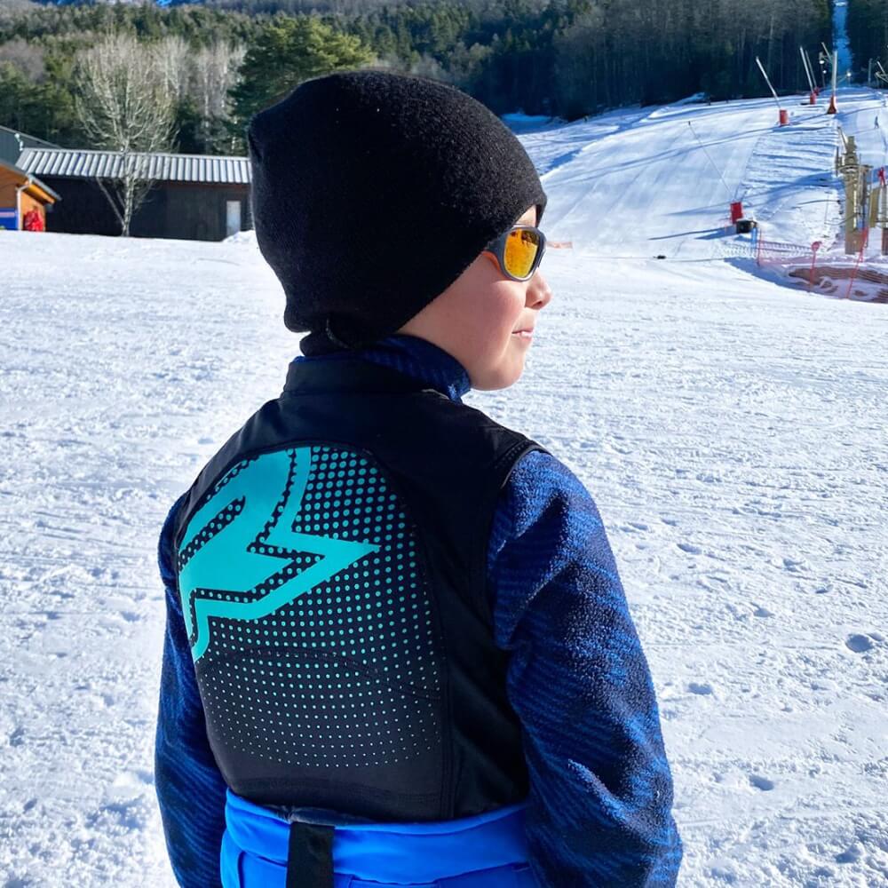 Dětská ochranná vesta Racer Turtle Vest 2 černá-tyrkysová S (obrázek 3)