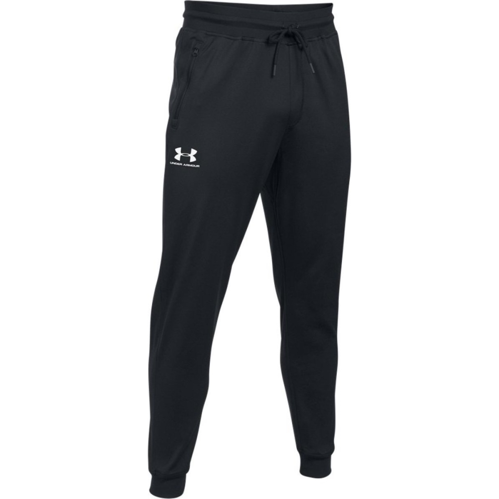 Pánské tepláky Under Armour Sportstyle Jogger Black/White - M