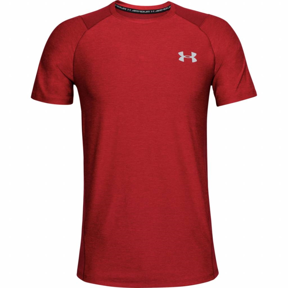 Pánské triko Under Armour Raid 2.0 SS Left Chest  Cordova  XXL