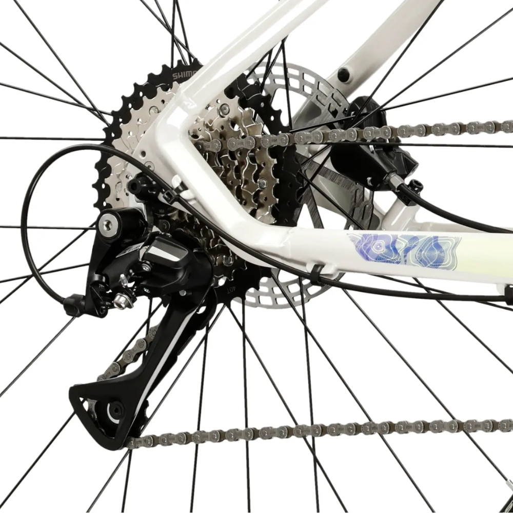 Dámské crossové kolo Kross Evado 4.0 28" Gen 007 M (17", 158-170 cm) šedá/námořnická modrá/lesk (obrázek 6)