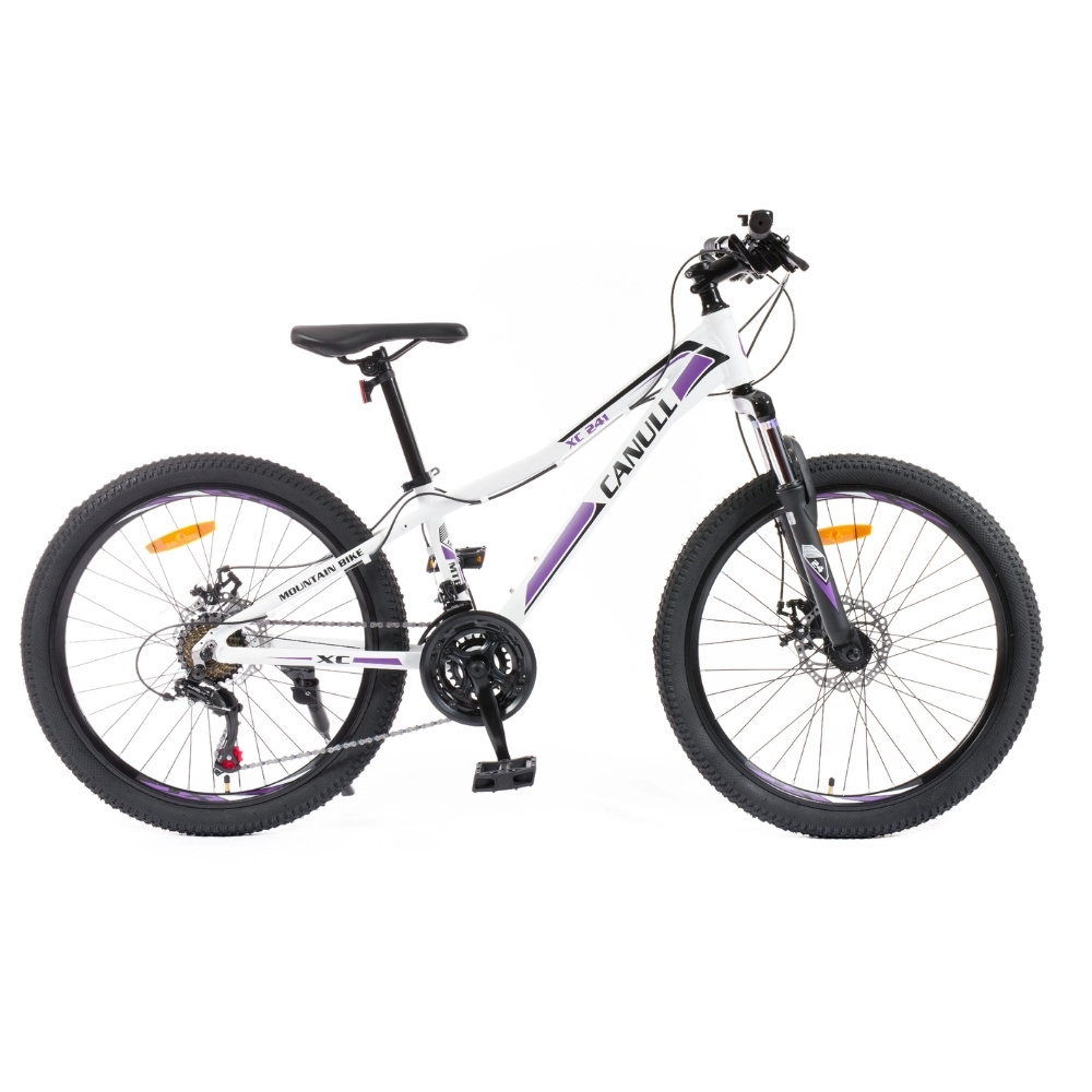 Juniorské kolo Canull XC 241 24" - model 2026 • 137-152 cm S (137-152 cm) bílá/fialová