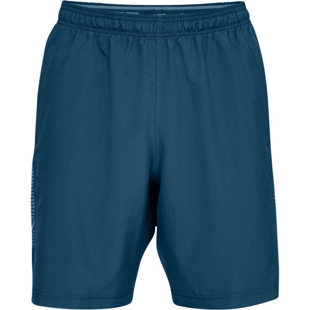 Levně Pánské kraťasy Under Armour Woven Graphic Short Petrol Blue M