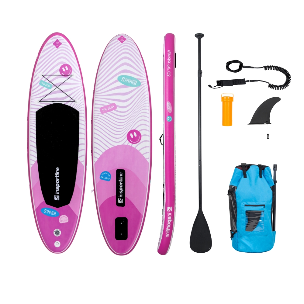Paddleboard s příslušenstvím inSPORTline Wavelet 9'6