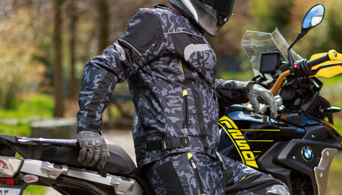 Herren textil Motorradjacken