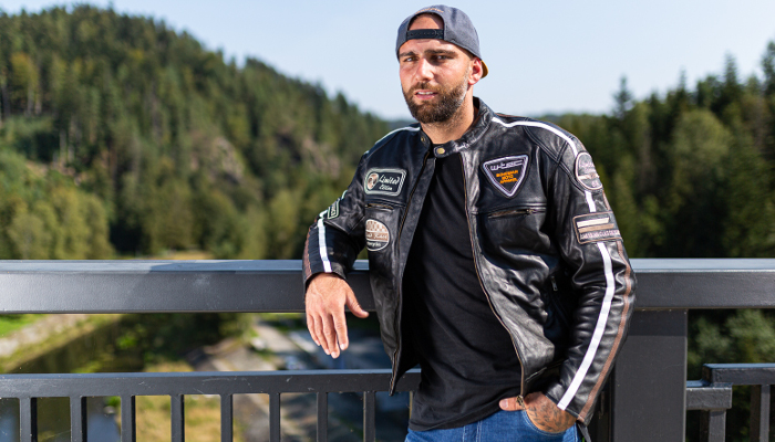 Herren Motorradjacken