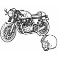 Café racer vybavení