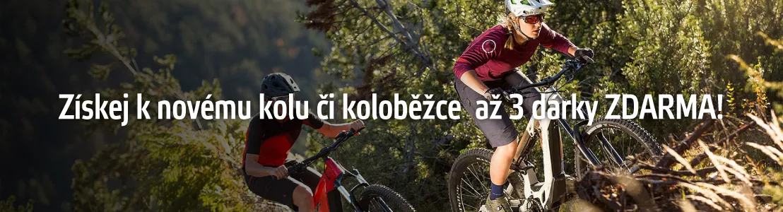 Až 3 dárky k nákupu nového kola nebo koloběžky!